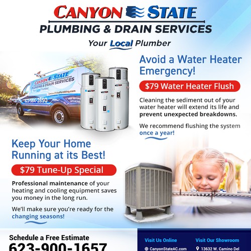 Newspaper ad for HVAC & Plumbing Company