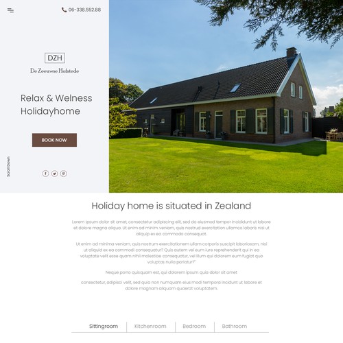 We need a new web design to offer and promote our holiday home