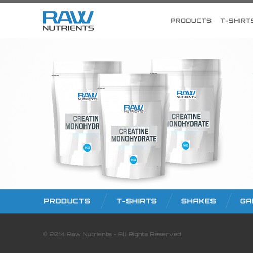 Landing Page for Raw Nutrients