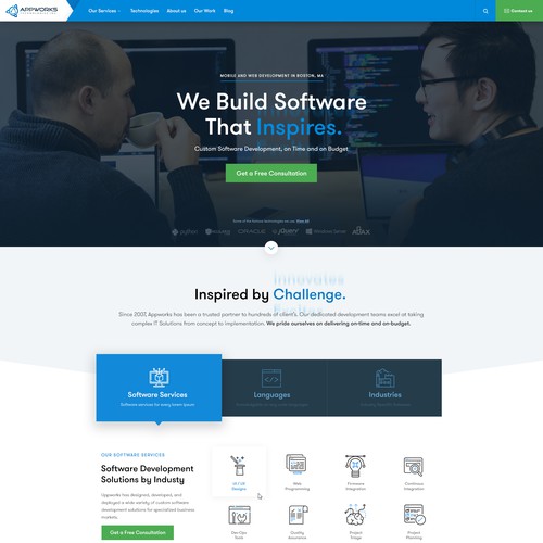 Website Design for Software Agency