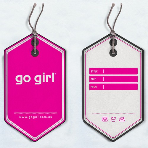 Go Girl Swing Tag