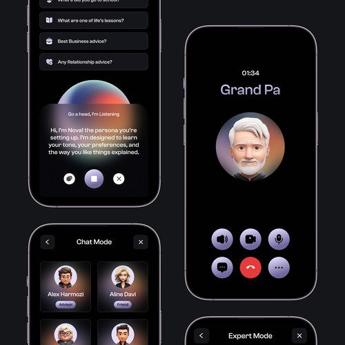 Persona-First AI Interaction Mobile App