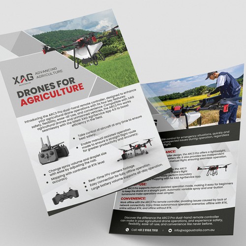 Flyer Design - Drone For Agriculture