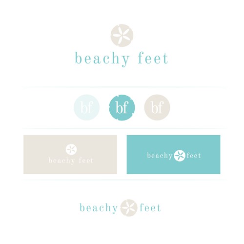 Relaxed upscale logo for beachwear jewellery brand.
