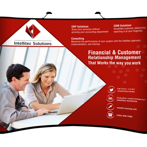 Create a Tradeshow Booth Backdrop for Accounting Software company