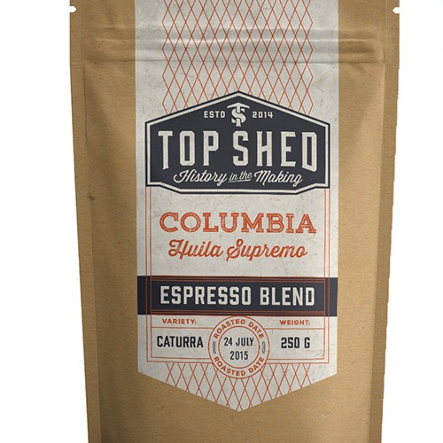 Labels for roast coffee