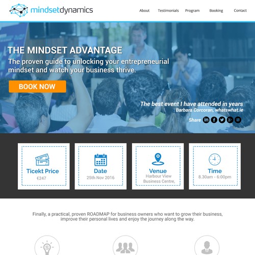 Mindset Dynamics - Landing Page