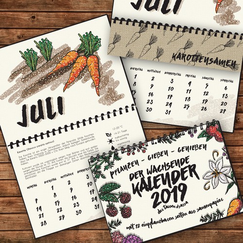 Calendar Fron Page and Page design