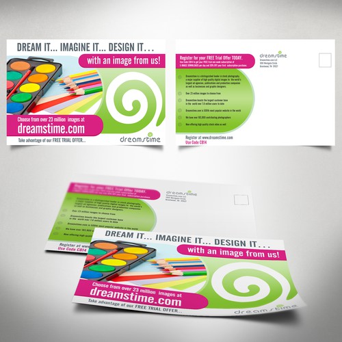Dreamstime.com Design Stock Image companies Postcard with Special Offer for One week subscription