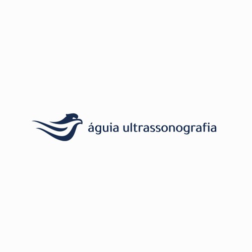 modern and refreshing Ultrassound clinic logo, find a eagle withinThe letters of "águia"!
