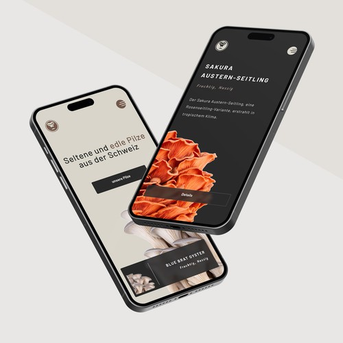 A popping UI for swiss gourmet mushrooms