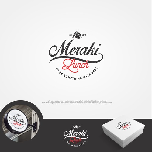 Design a logo for the hip yet serious Restaurant MERAKI