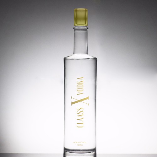 Vodka Bottle Label Design