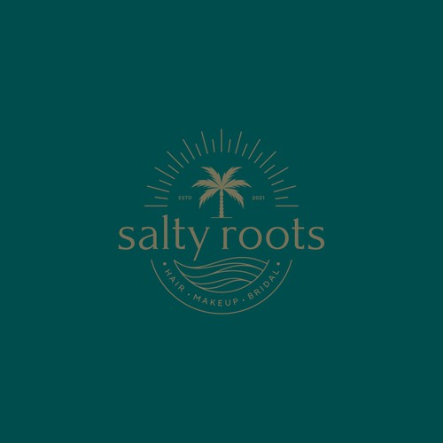Luxurious hair salon logo design