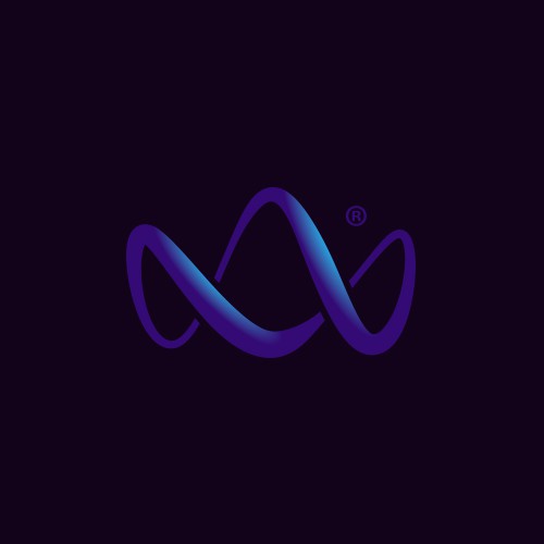 Soundwave crown logo for a bass powered start-up