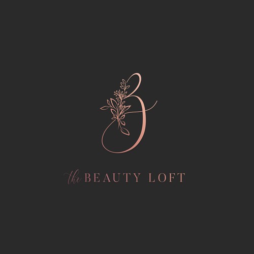Dainty blooming letter for 'The Beauty Loft'