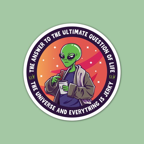 ET Fresh Jerky Sticker