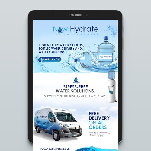Email marketing for new water delivery company based in the UK