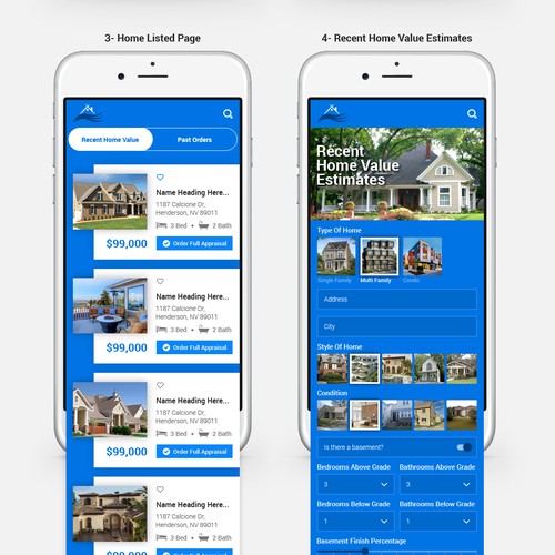 Create a SIMPLE & User Friendly App for HOME VALUE ESTIMATES