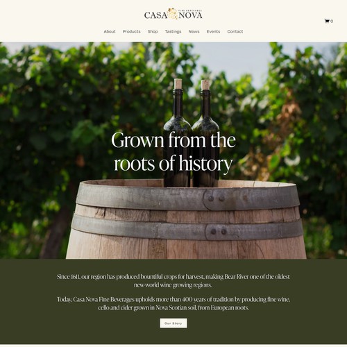 Casa Nova Fine Beverages Vineyard Design