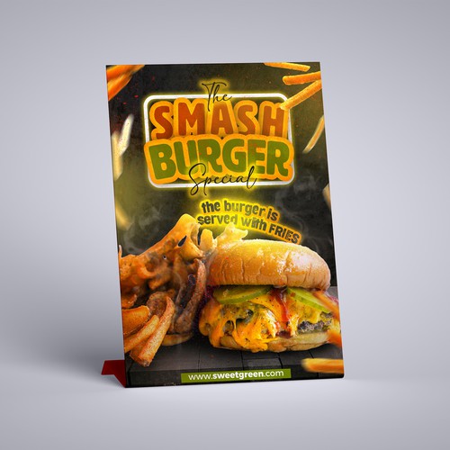 The Smash Burger Special – Menu Poster Design