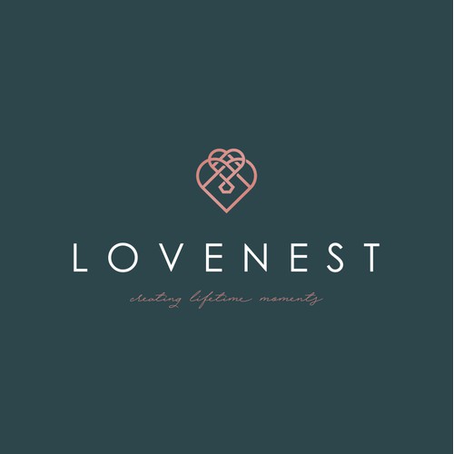 concept logo for lovenest