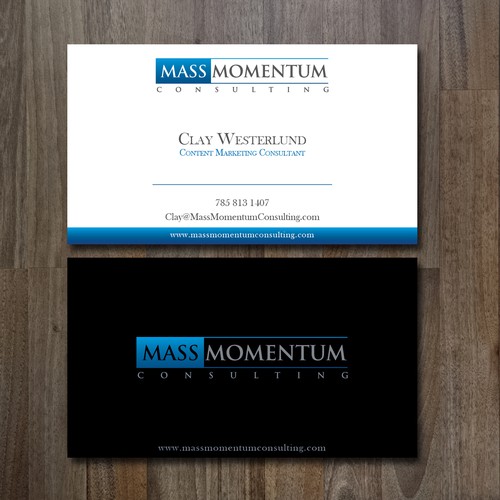 Sleek, Modern and Stylish business card, for an awesome consultant!