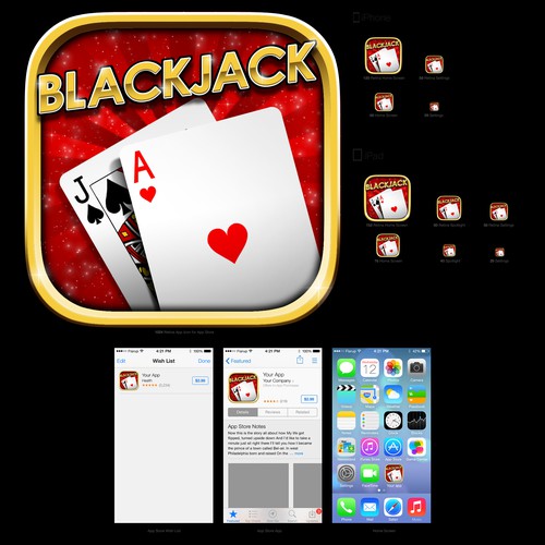 Icon for black jack game app