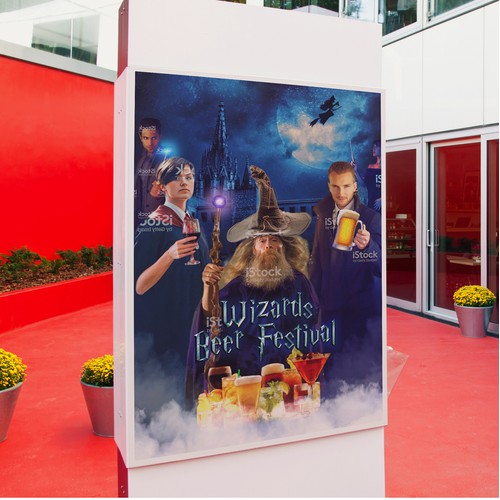 Wizard Themed Beer Festival Poster 