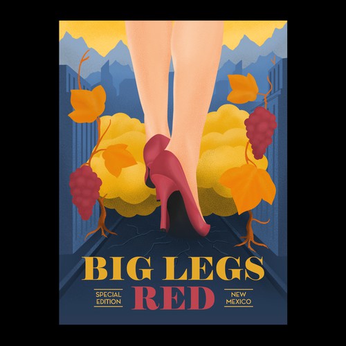 Custom Illustrated Wine Label