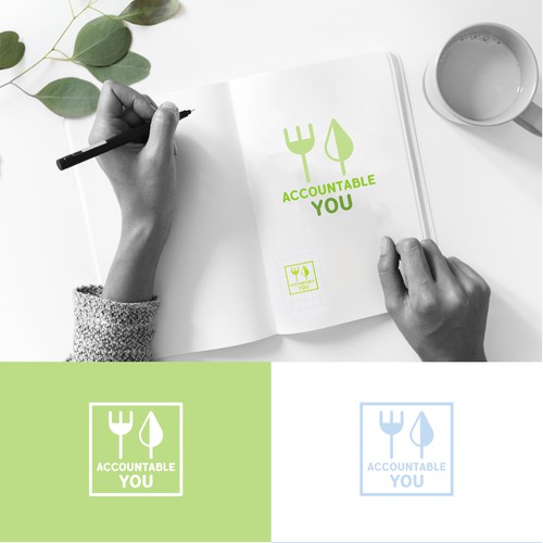 Logo concept for an eating agency & physical fitness
