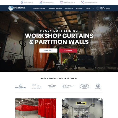 Re-design and modernise our outdated landing pages