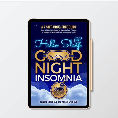 Sleep Book Cover creative design