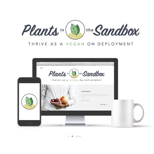 An "Earthy and Classy" logo for a Vegan-eating blog