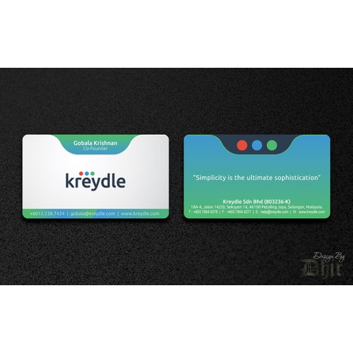 Create Business Card for Kreydle