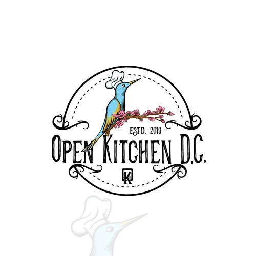 Logo for Open Kitchen events that are part cooking class, part cultural experience, mixed in with a whole lot of fun.