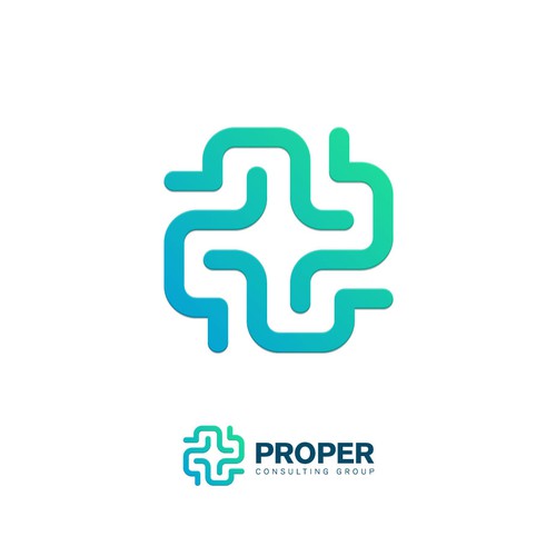 Cross Inspired Logo Design for Proper Consulting (Unused)