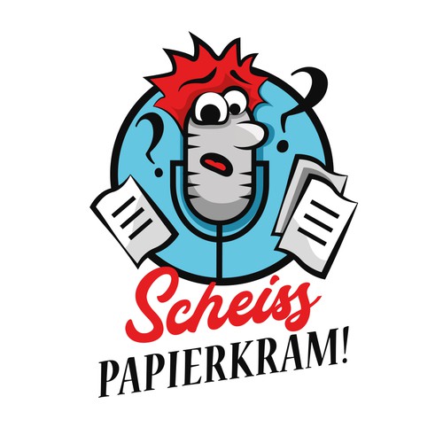 Logo for podcast "damn paperwork"