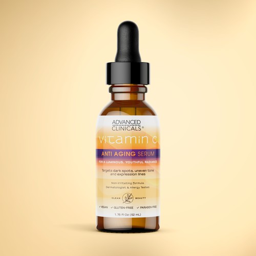 Vitamin C Anti Aging Serum Mockup