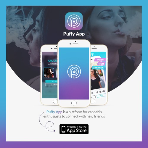 Instagram friendly sponsored ad for Puffy App