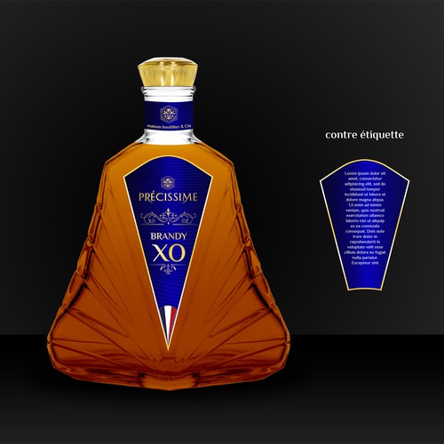 Label concept for brandy