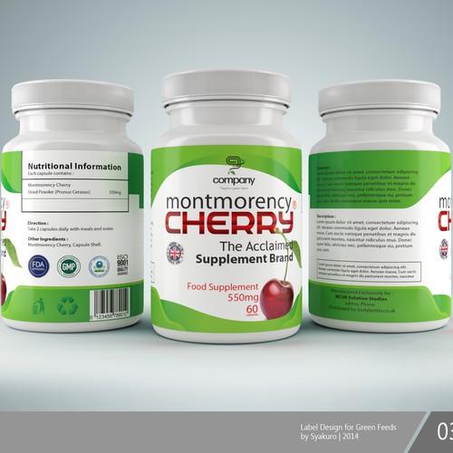 Vitamin/Supplement Bottle Label Design Plus Regular Work After