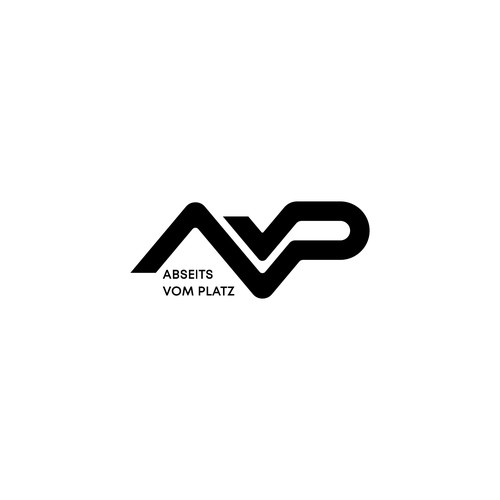 Bold and dynamic initial logo