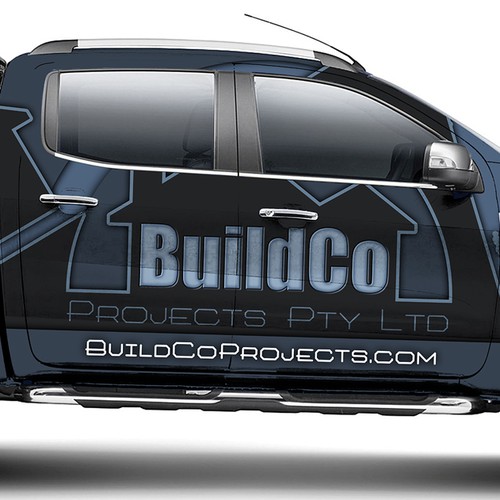 Bold Car Wrap for Construction Company