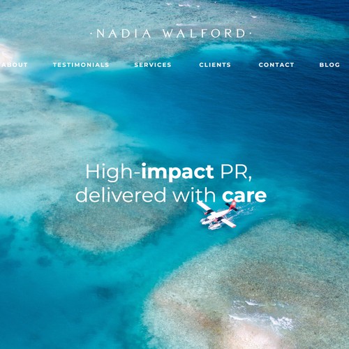 Nadia Walford | Squarespace Website