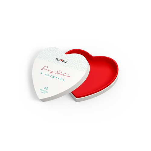 Heart shaped packaging box design