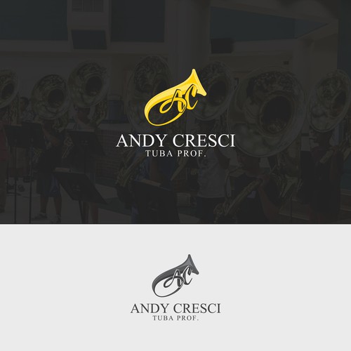 Logo design for Andy Cresci Tuba Prof