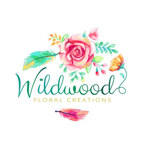 A beautiful floral logo