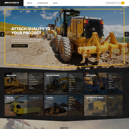 Heavy Machinery Parts Dealer Website Design