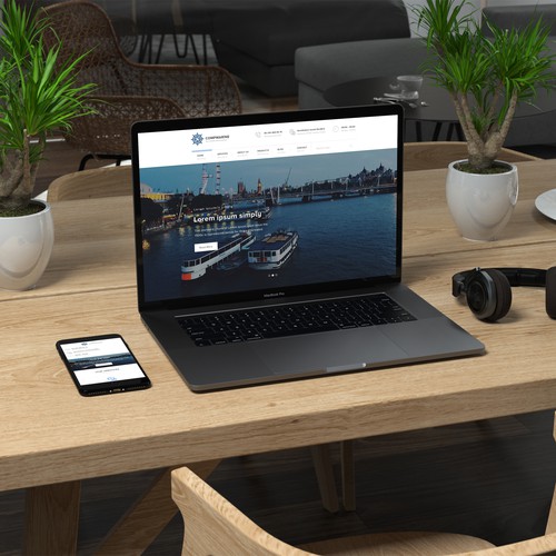 Compmarine LTD - Web site redesign concept